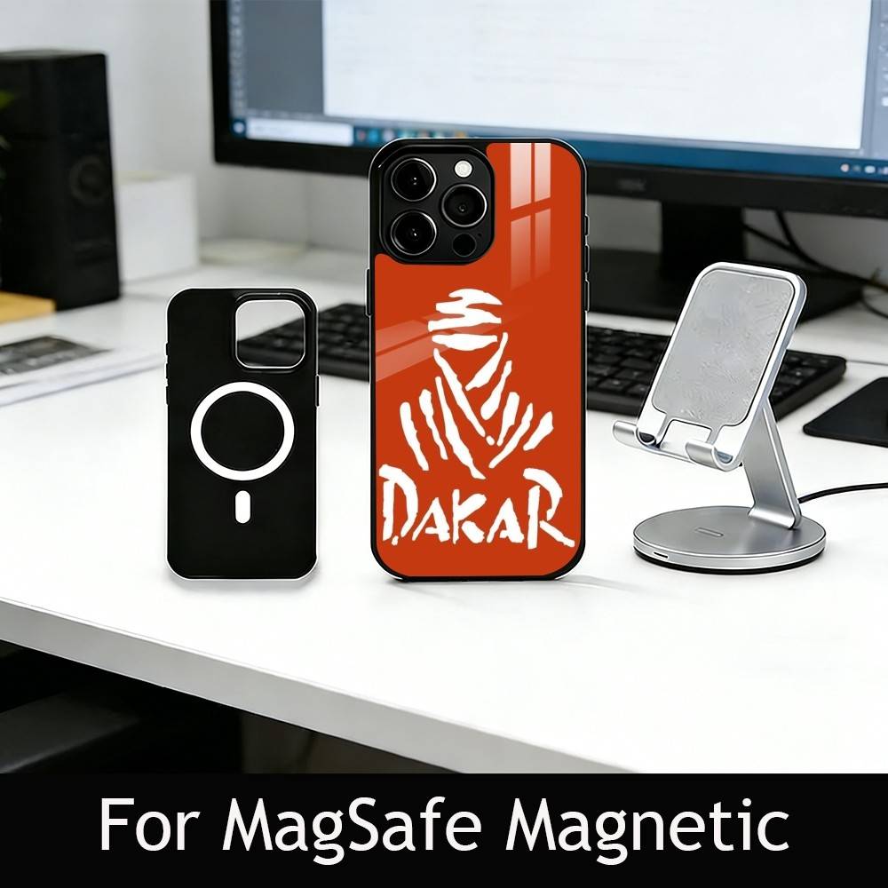 R-Rally X D-Dakar Style Phone Case For iPhone17,16,15,14,13,12,11 Plus,Pro Magnetic with Magsafe Wireless Charging