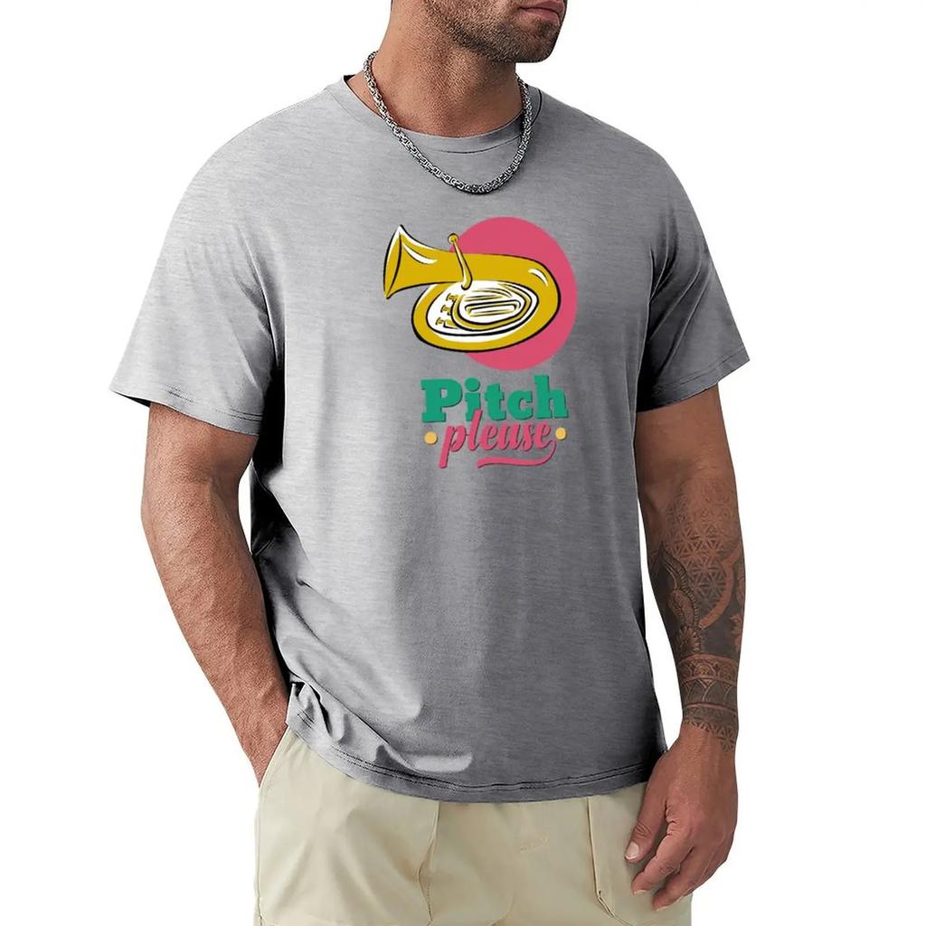 Pitch Please - Tuba T-shirt tees animal prinfor boys Short sleeve tee vintage fruit of the loom t shirts