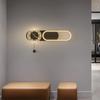 Modern Style Clock Design LED Wall Lamp For Living Room Bedroom Background Dining Room Hotel Aisle Sofa Interior Decorate Light