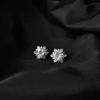 Elegant Snowflake Ear Studs - Stylish Small Design for Women’s Autumn-Winter Collection