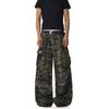 American vintage Camouflage Overalls Men's and Women's Pocket Design High Street Loose All-Match Wide-Leg Straight Casual Pants