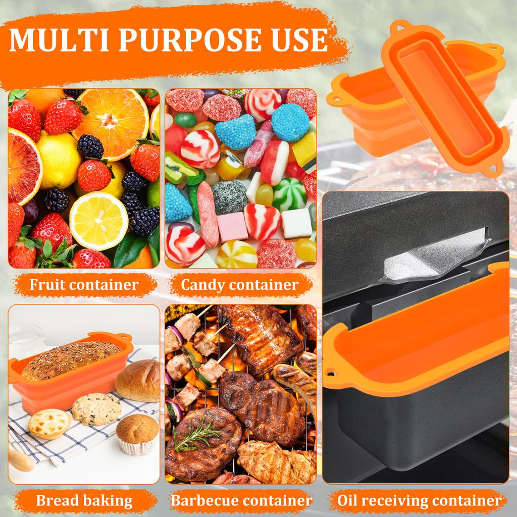 Grease Cup Liners for Blackstone Griddle Foldable Drip Pan Liners Reusable Grease Catcher Cup Liner Grill Grease Tray Dur