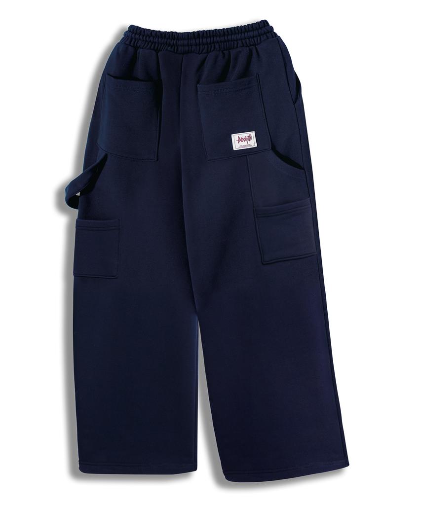 Yosemiti Pintuck Carpenter Wide Sweatpants Navy Ylp-601