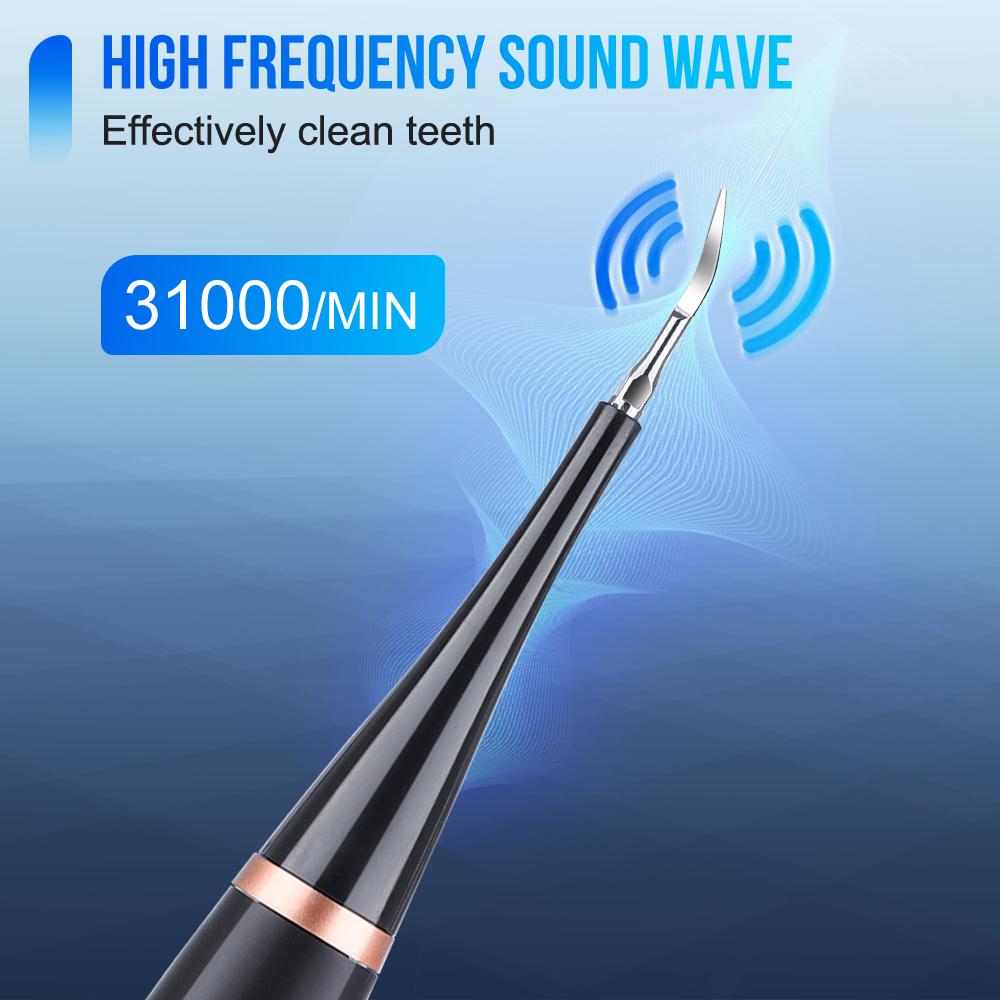 Detartrant cu ultrasunete 6 în 1 Dispozitiv de îndepărtare a tartrului dentar Periuță de dinți electrică Dispozitiv de curățare a plăcilor dentare cu ultrasunete Dispozitiv de curățare a dinților