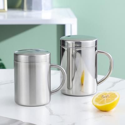 Water Mug Portable Double Wall Stainless Steel Travel Termo Cup with Lid Home