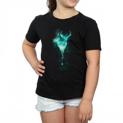 Patronus Hirsch-Baumwoll-T-Shirt für Mädchen