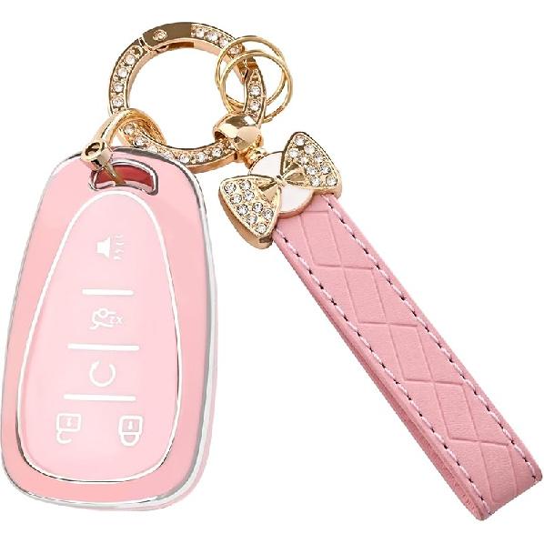 For Ford Key Fob Cover - Soft TPU Key Case Holder Car Key Case Shell Protection For Expedition Bronco Explorer Fusion Escape Lincoln Corsair Nautilus