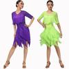 Latin Costume Women Latin Dance Dresses Standard Ballroom Dancing Training Costumes Fringe Dress Salsa Dance Clothes