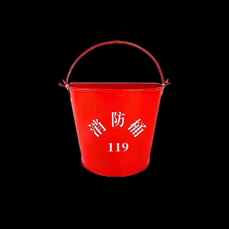 5L Red Semi-Circular Aluminum Fire Sand Bucket