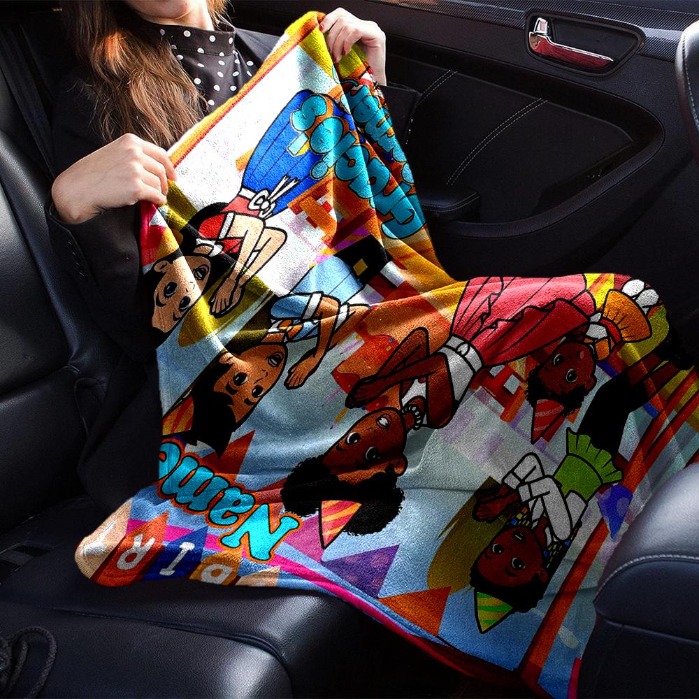 Custom Name Gracie's Corner Theme Printed Blanket - Perfect for Couch, Bed, Travel & Outdoor Use | Machine Washable, Cozy & Durable.