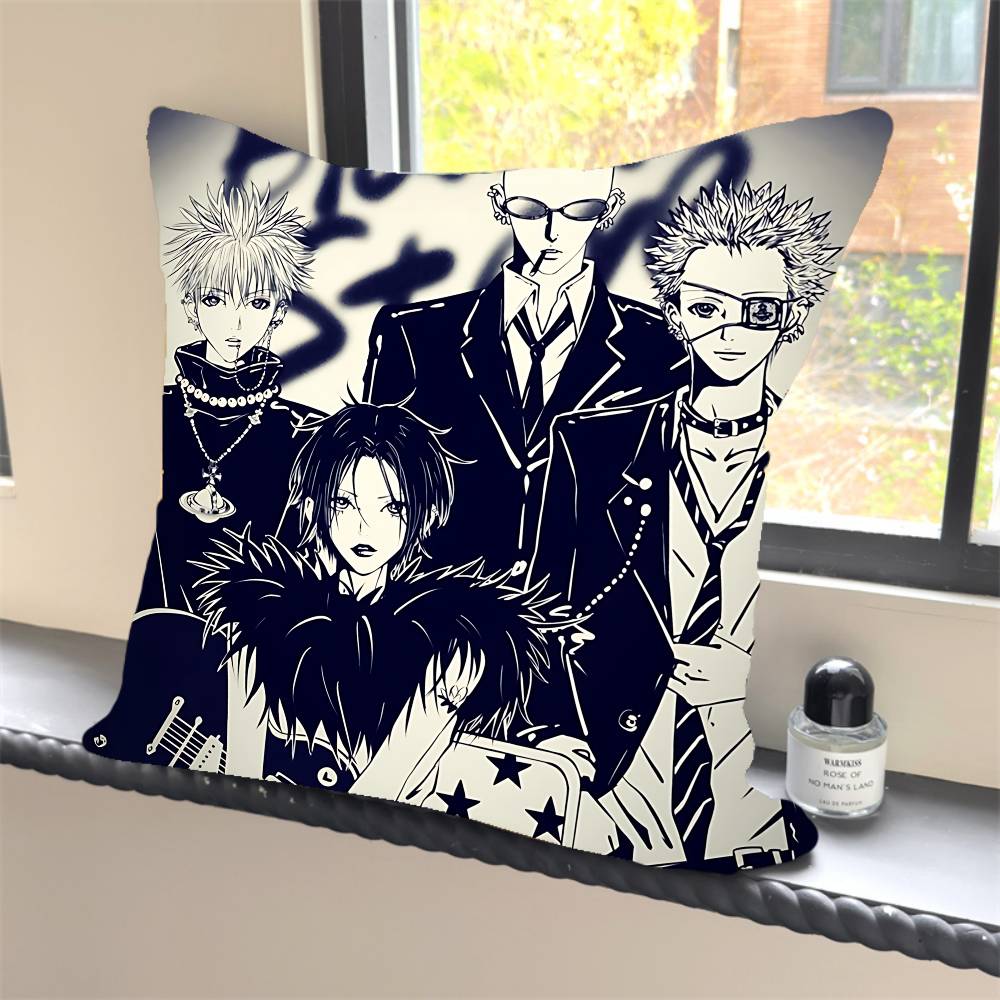 1PC Anime Cool Nana Osak Pillow Case Square  Bedroom Sofa Leisure Comfort Cushion Car Home Decoration Pillowcase 40x40