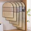 Foldable Clothes Compression Storage Bag Transparent Hanging Garment Protector  Clothes