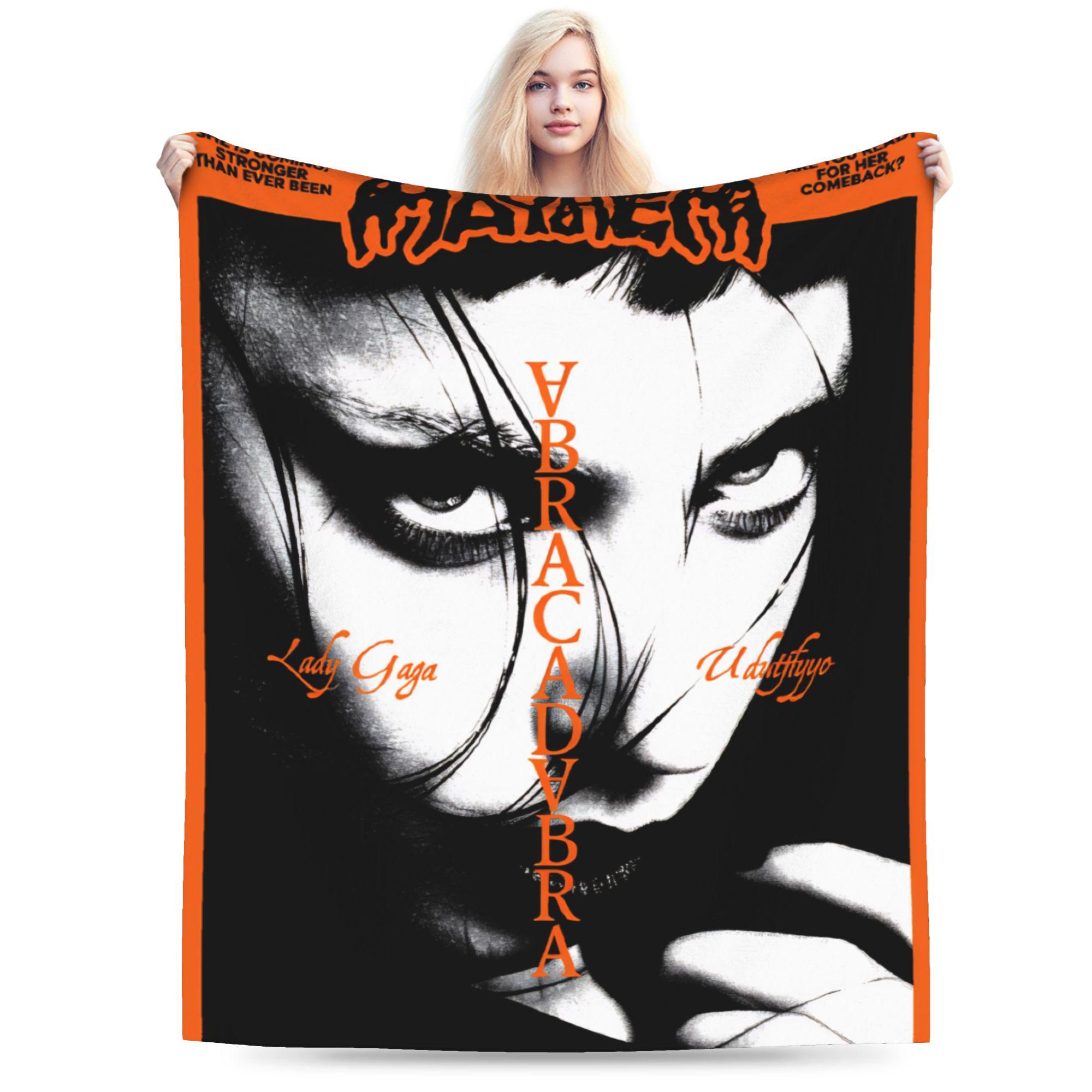 

Lady Gaga The Mayhem Ball 2025 UK Tour Blankets Warm Soft Plush Throw Blanket For Kids Home Decor Flannel Bedspread Bed Cover 30x40in