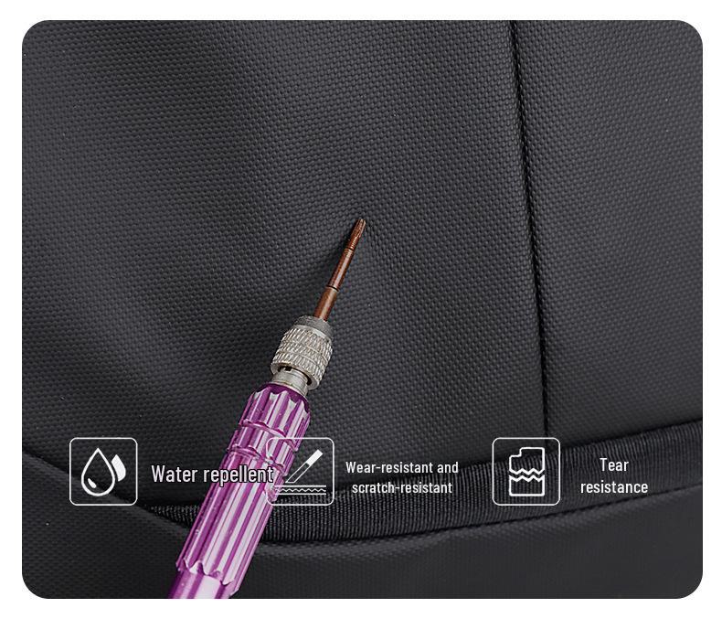 Men's Waterproof Business Backpack with Large Storage for Commuting, Travel, and Laptop.