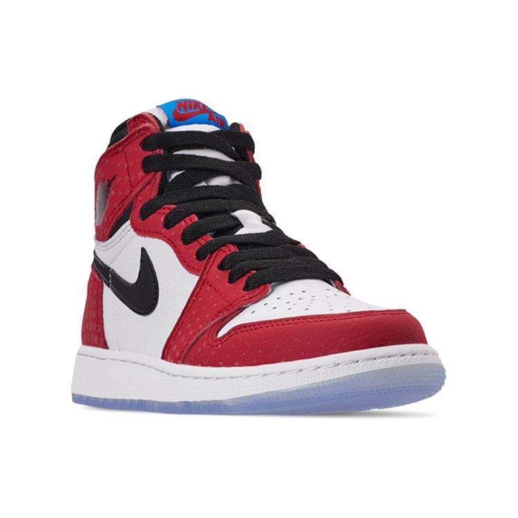 Marvel X Air Jordan 1 Retro High OG Origin Story Unisex Sneakers Red Gym-Red White 555088-602