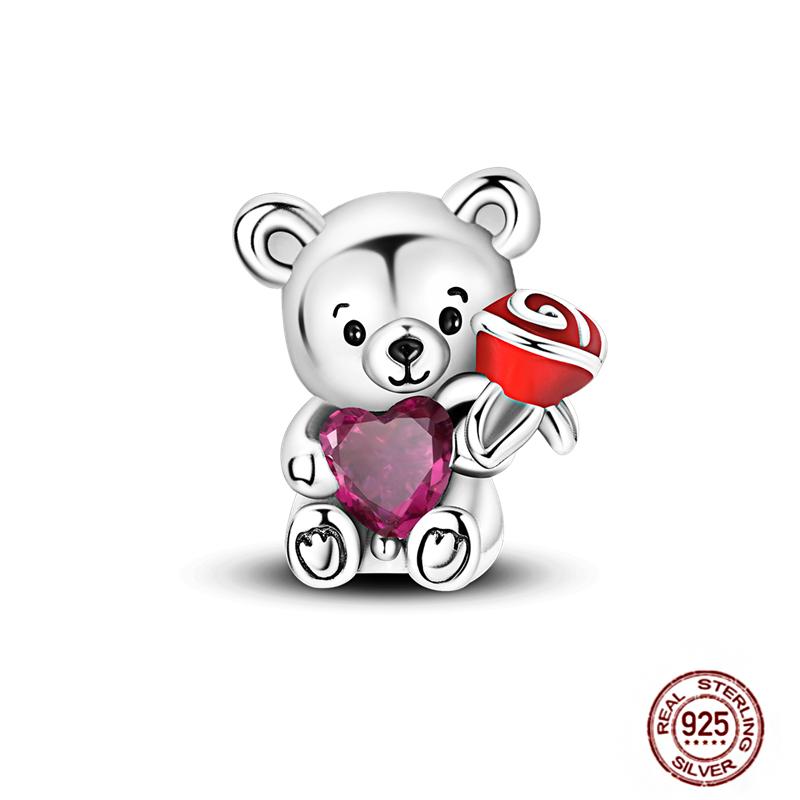 Charms Fit Pendant Copper Original Bracelet Luminous Firefly Butterfly Turtle Feather Blue Eyes Beads Diy Clip Jewelry Gifts