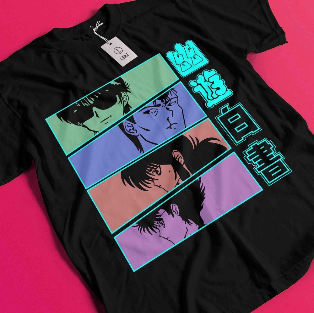 

Yu Yu Hakusho T-shirt Yusuke Urameshi Tshirt Kuwabara Kurama Hiel Shirt Anime AA71 4XL