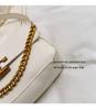 Korean Style Trendy Women's Single Shoulder Chain Crossbody Bag - Simple, Fashionable, Versatile, Solid Color Underarm Bag for Winter