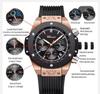 XIAOMI Men Watches High Quality Waterproof Sports Chronograph Quartz Wristwatches Silicone Strap Calendar Luminous Watch For Men