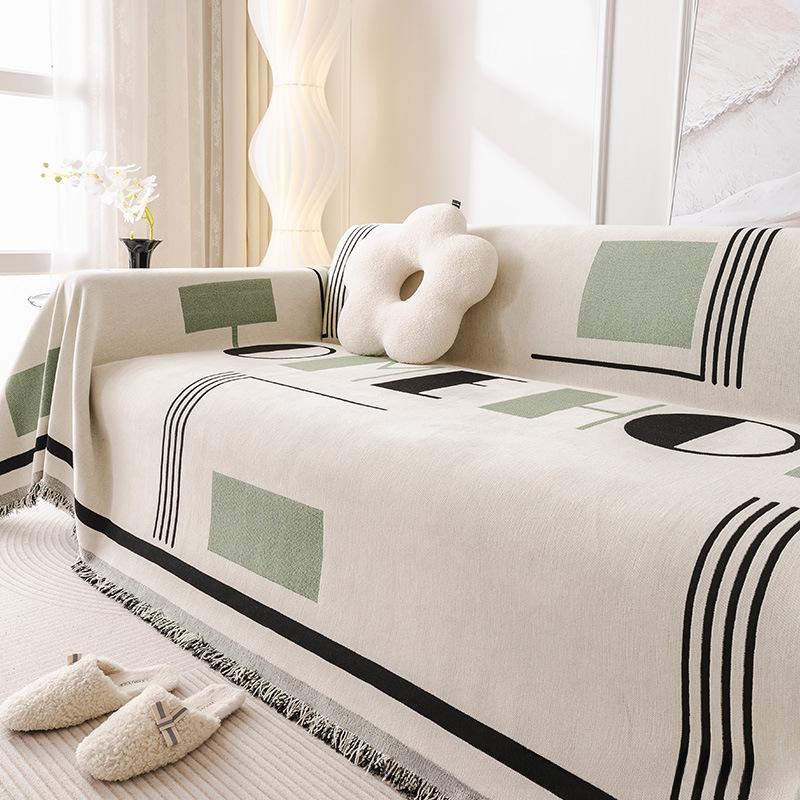 Americký retro jednodílný ručník na pohovku Nový ručník na zadní stranu pohovky All-Inclusive potah na pohovku protiprachový potah