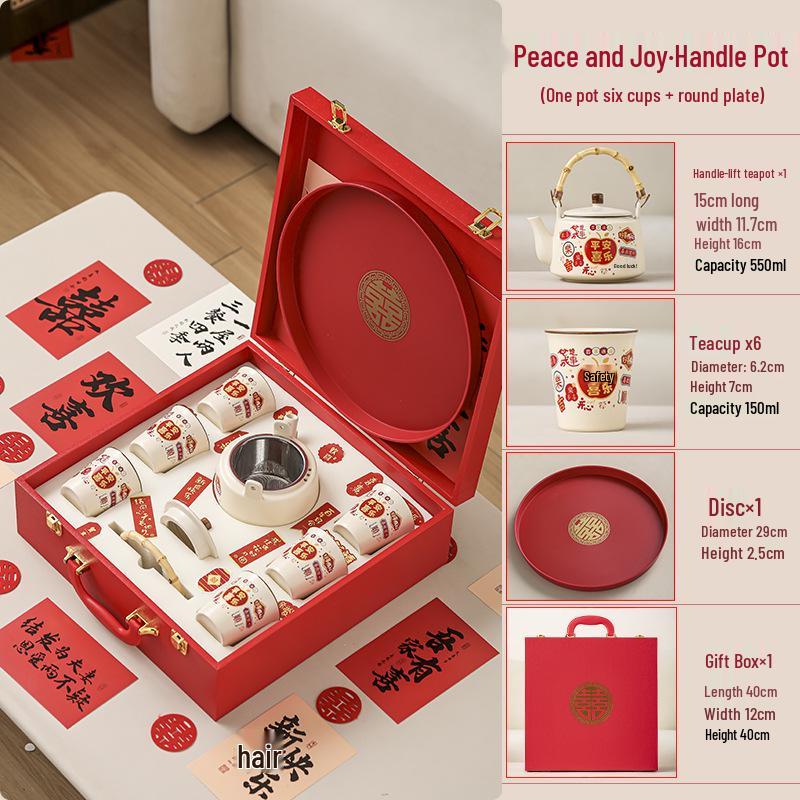 Practical Tea Set Gift Box: Ideal for Brides, Friends, Besties, Weddings, Engagements, Sisters, and Party Favors