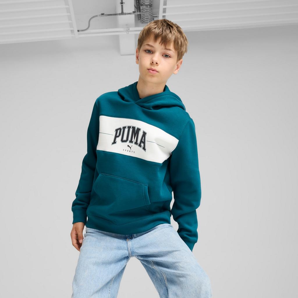 Boy's hoodie Puma SQUAD FL green 68277522 size 140