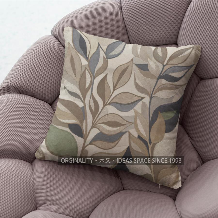 Boho Tropical Leaf Print Throw Pillow Covers Pattern Cushion Cover Suitable For Sofa Bedroom Car Pillow Cover