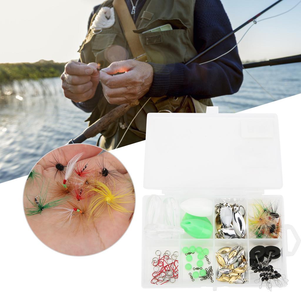 Fishing Fly Sequins Lures Beans Hook Melon Seeds Thrower Fish Tackle Accessories Kit
