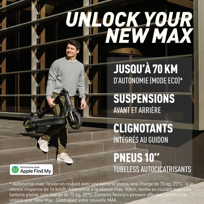 Ninebot Max G2 E Electric Scooter Integrated Turn Signals Powered by Segway