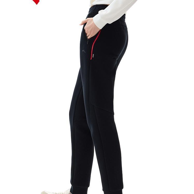 Anta Variety Training Collection Knitted Sweatpants Women's Basic Black 162517302S-2