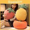 Adorable Plush Cartoon Fruit Pillow Filled With Soft Down Cotton Cute Strawberry Pineapple Persimmon For Cozy Sleep