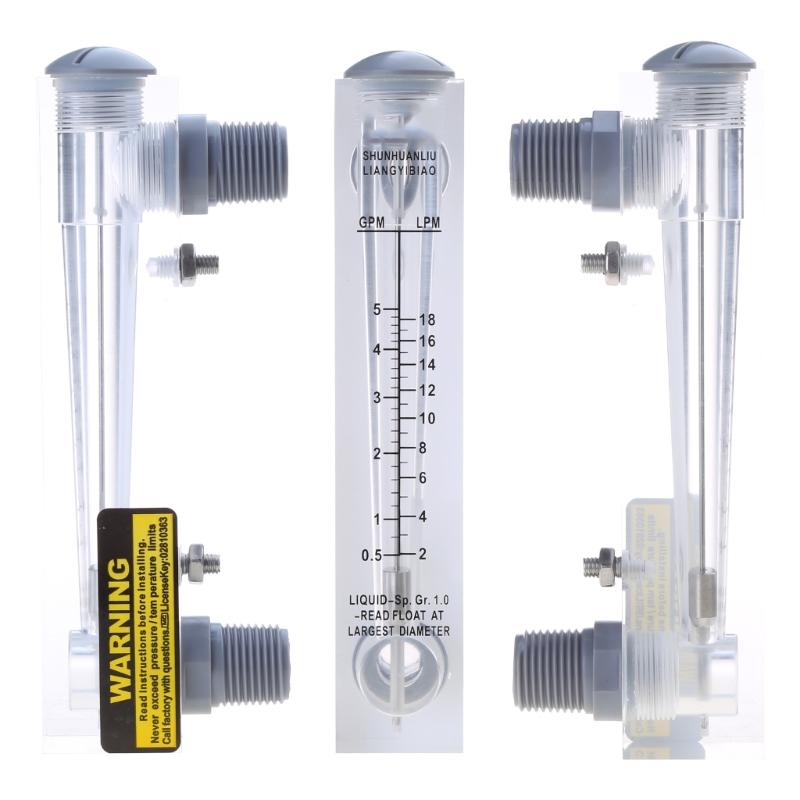 Oxygen Air Flow Meter  0.5-5GPM 2-18LPMGas Flowmeter Regulator Flow Meter for Oxygen Air Gas Conectrator Durable-