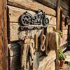 With 4 Hooks Wall Mount Key Holder Retro Tool Storage Rack Multifunctional Coat Hooks  Living Room