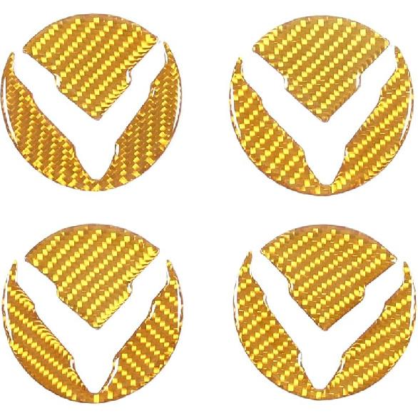 

Soft Carbon Fiber Wheel Decal Sticker Fit for Chevrolet Corvette C8 2020-2024, Car Wheel Hub Trim Decal, Wheel Rim Surrounding Hub Rings Trim жёлтый