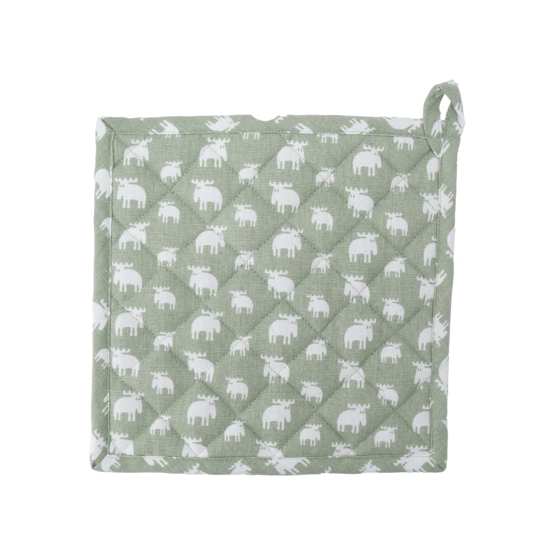 

moz trivet, green, Scandinavian, stylish, cute pot holder, fabric, kitchen