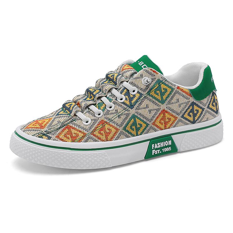 Fashion New High Quality Men's Casual Canvas Shoes Outdoor Sports Comfortable Non-slip Shoes Light Wear-resistant Low Top Board Shoes