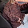 Twist Sweater Men's Autumn and Winter New Style Japanese Retro Trendy Brand Lazy Style Round Neck Sweater Loose Casual Top