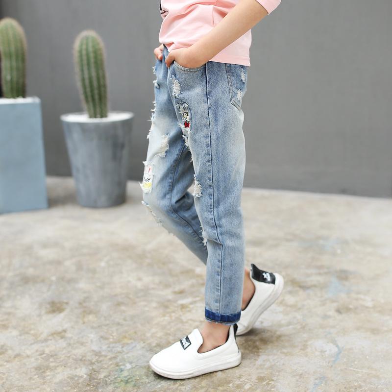 match Denim Long Pants 