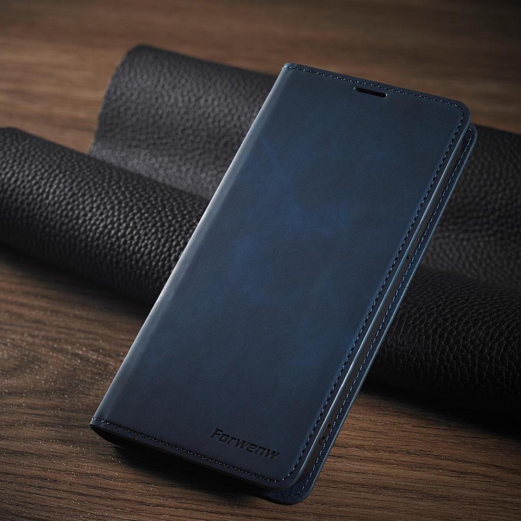 Custodia in Pelle per Apple iPhone 14/15 Pro Max: Business, Sensazione sulla Pelle, Cover Protettiva Anti-Caduta