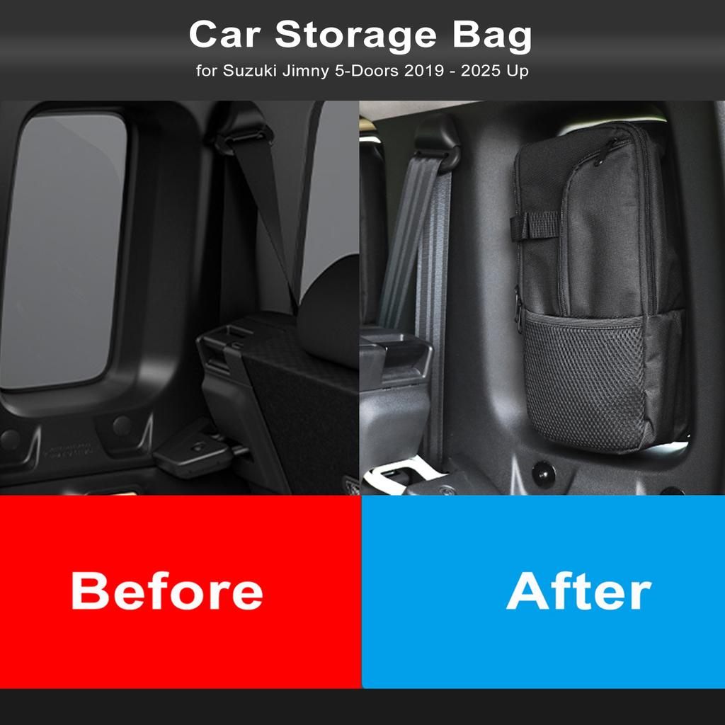 CKEGUO Rear Trunk Window Side Storage Bag Organizers for Suzuki jimny 4-Doors 2019 2020 2021 2022 2023 2024 2025 Car Accessories