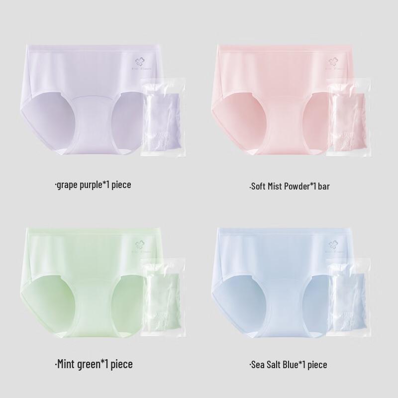 Urban Beauty Women's Class A Cotton Antibacterial Briefs (4-Pack)