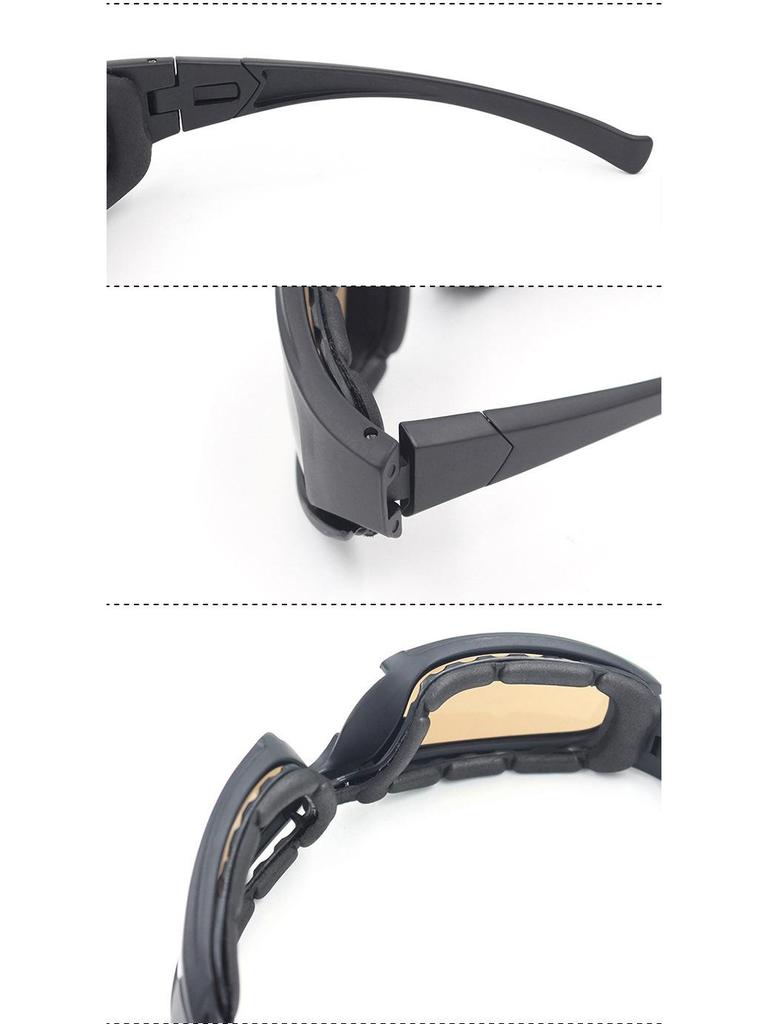 Dais Style Outdoor Cycling Glasses and CS Tactical Motorcycle Goggles with X7 Polarized Set