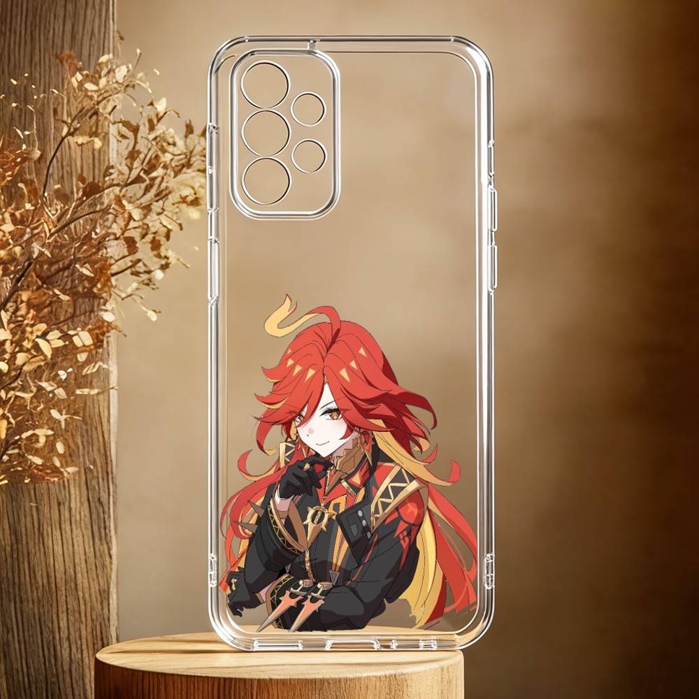 G-Genshin M-Mavika Phone Case For Samsung Galaxy A71,A70,A52,A51,A40,A30 Transparent Cover