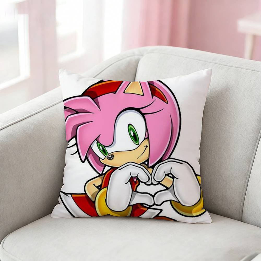 SSuper SSonics the HHedgehog Pillow Case for Sofa Living Room Home office Decor Protective Cover