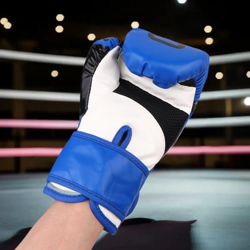 Kids 6oz Professional Boxing Training Sparring Gloves PU Leather Kids Breathable Muay Thai Punching Karate Training Gloves