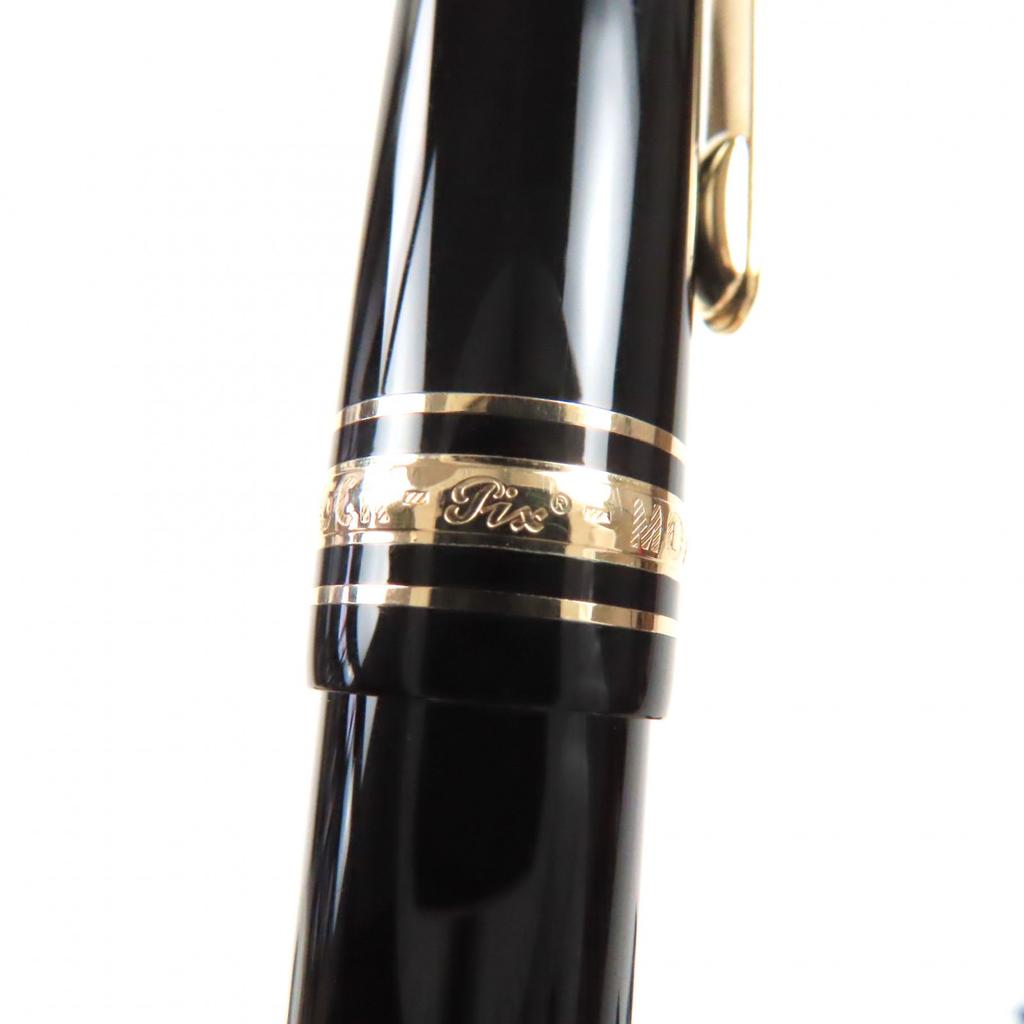 Excellent MONTBLANC fountain pen Meisterstck pix 145 classic Black gold 14K mens Used