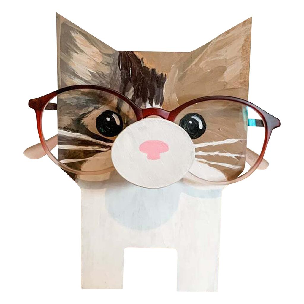 Home Desk Decoration Head Wooden Animal Spectacle Frame