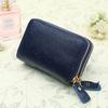 New lychee pattern fashion zipper card bag, women's card clip, credit card small change bag, one piece.