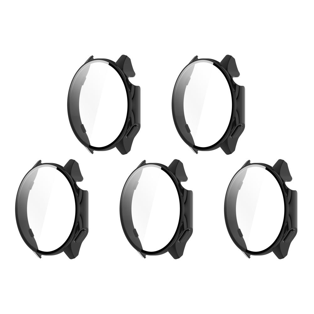 

LF# Жесткий чехол для ПК + защитное стекло для OPPO Watch X/OnePlus Watch 2 (черный