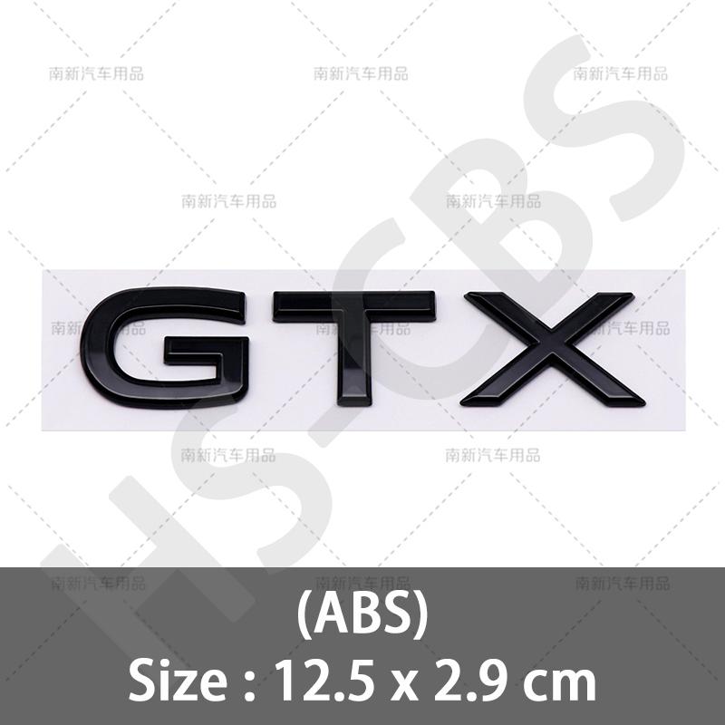 

ABS GTX Badge Emblem Sticker Rear Trunk Decal Door Luggage For ID4 ID3 ID5 ID6 Car Styling GTX Logo Accessorie чорний